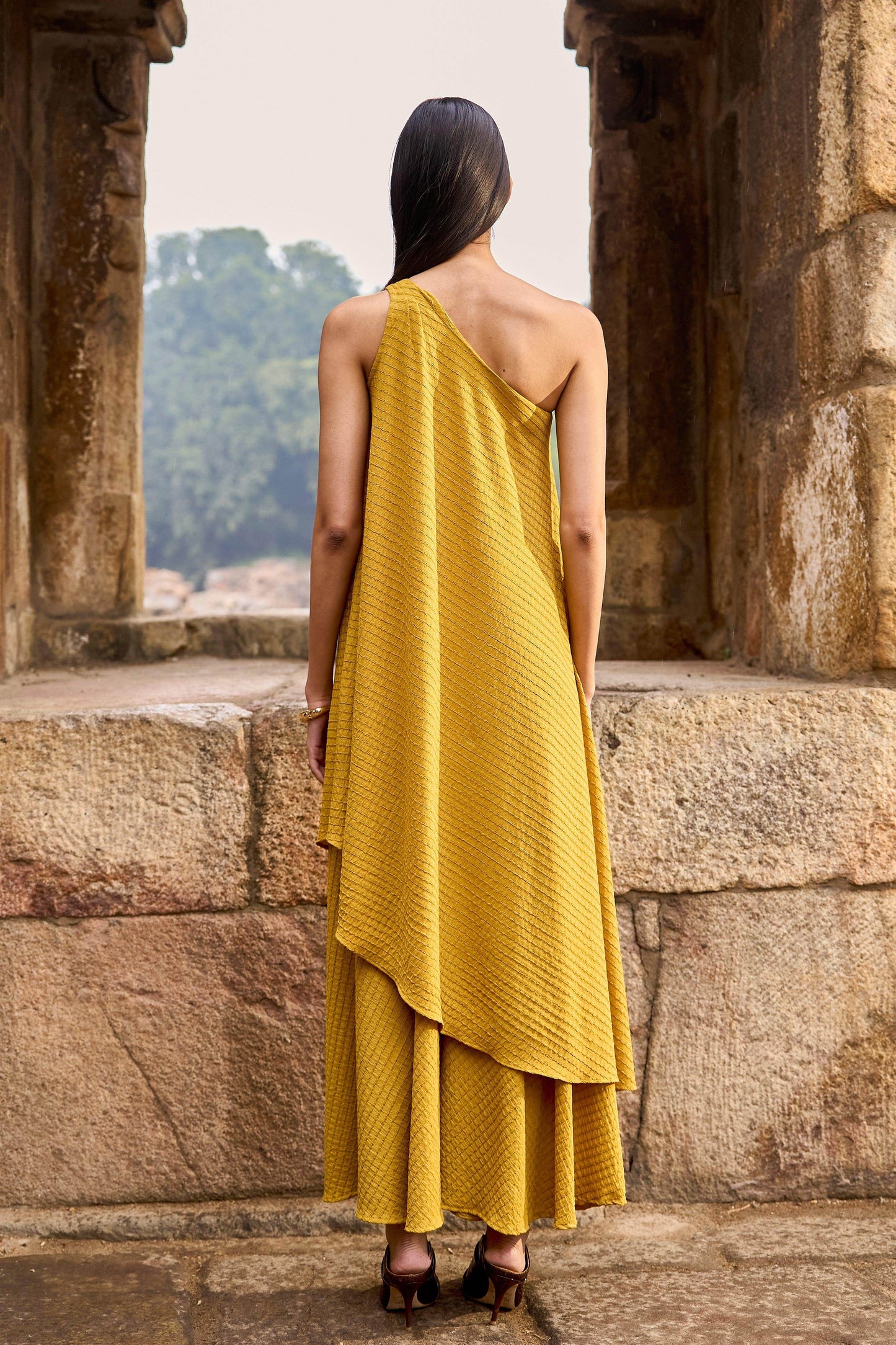 TEXTURED WIDE LEGGED PANT - dash and dot