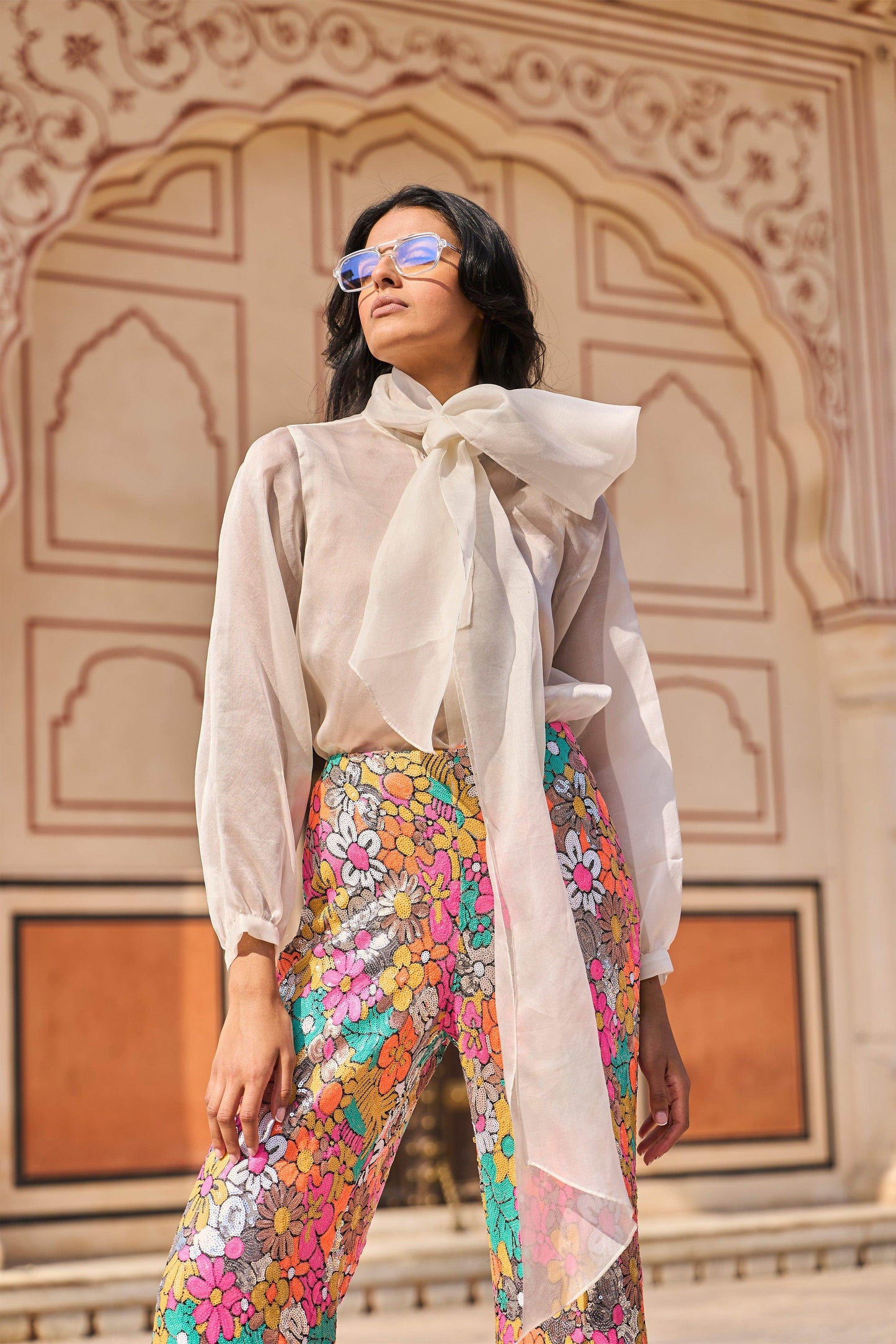 ORGANZA BOW SHIRT - dash and dot