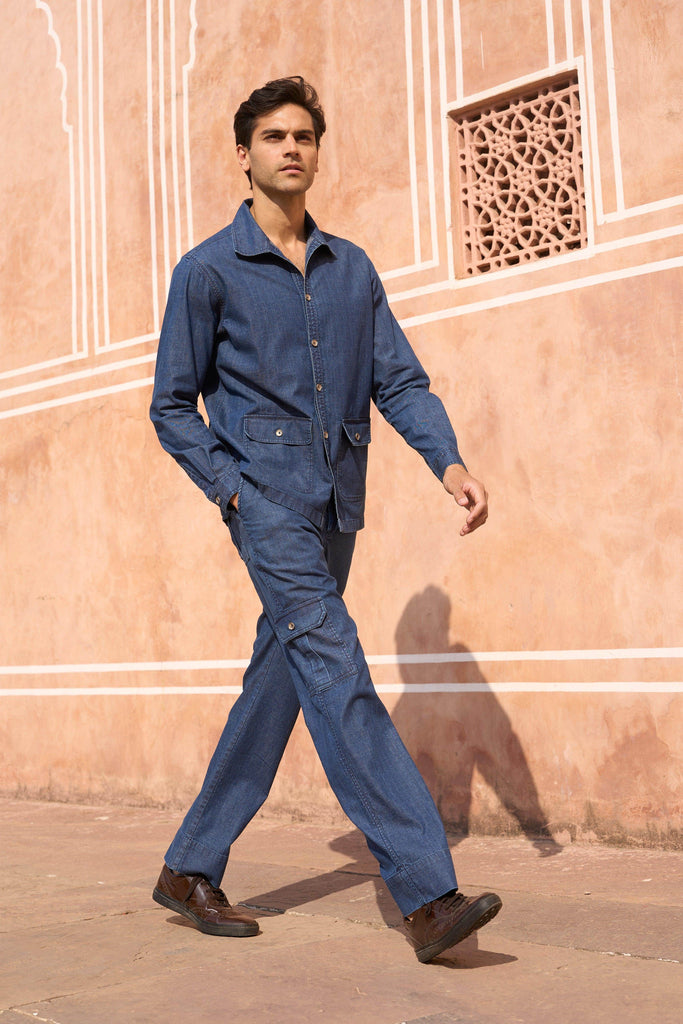 DENIM SHIRT - dash and dot dash and dot