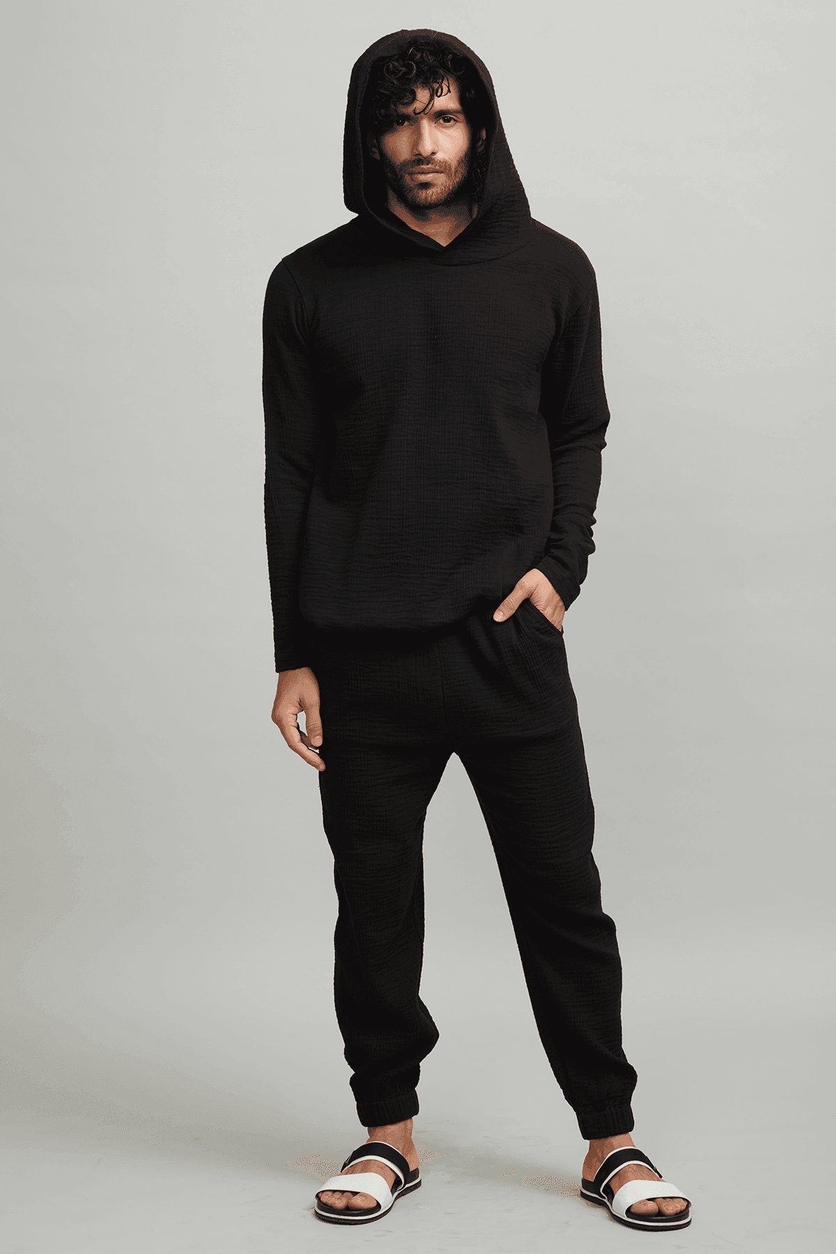 CRINKLE COTTON COORD SET - dash and dot