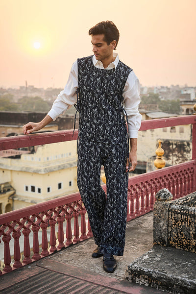 DENIM JACQUARD PANT - dash and dot