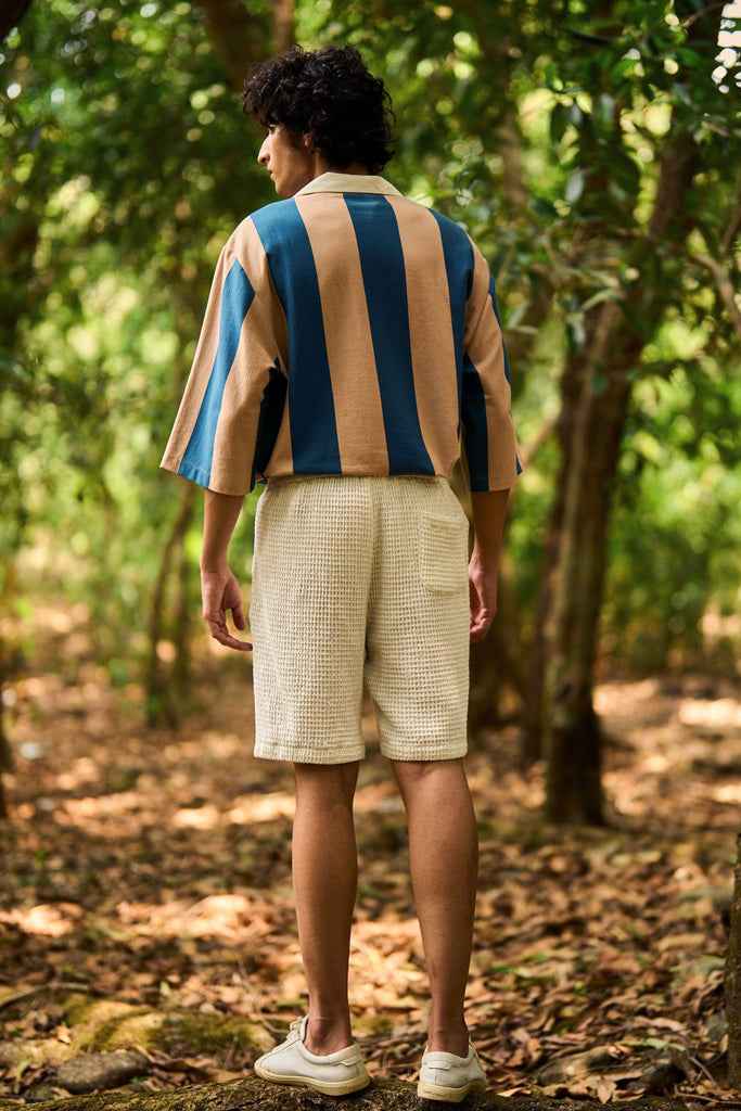 WASHED TEXTURED SHORTS - dash and dot dash and dot