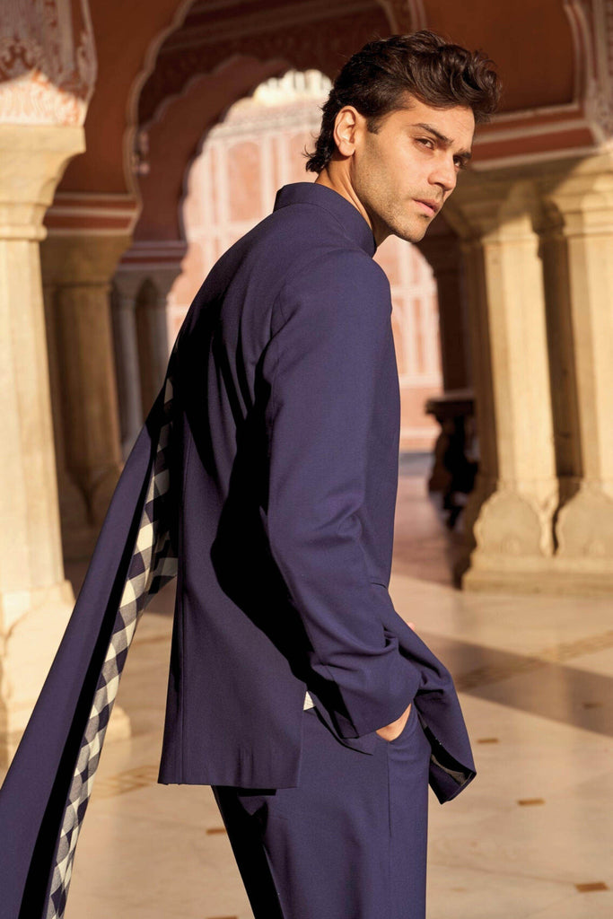 DRAPED PANEL SUIT - dash and dot dash and dot