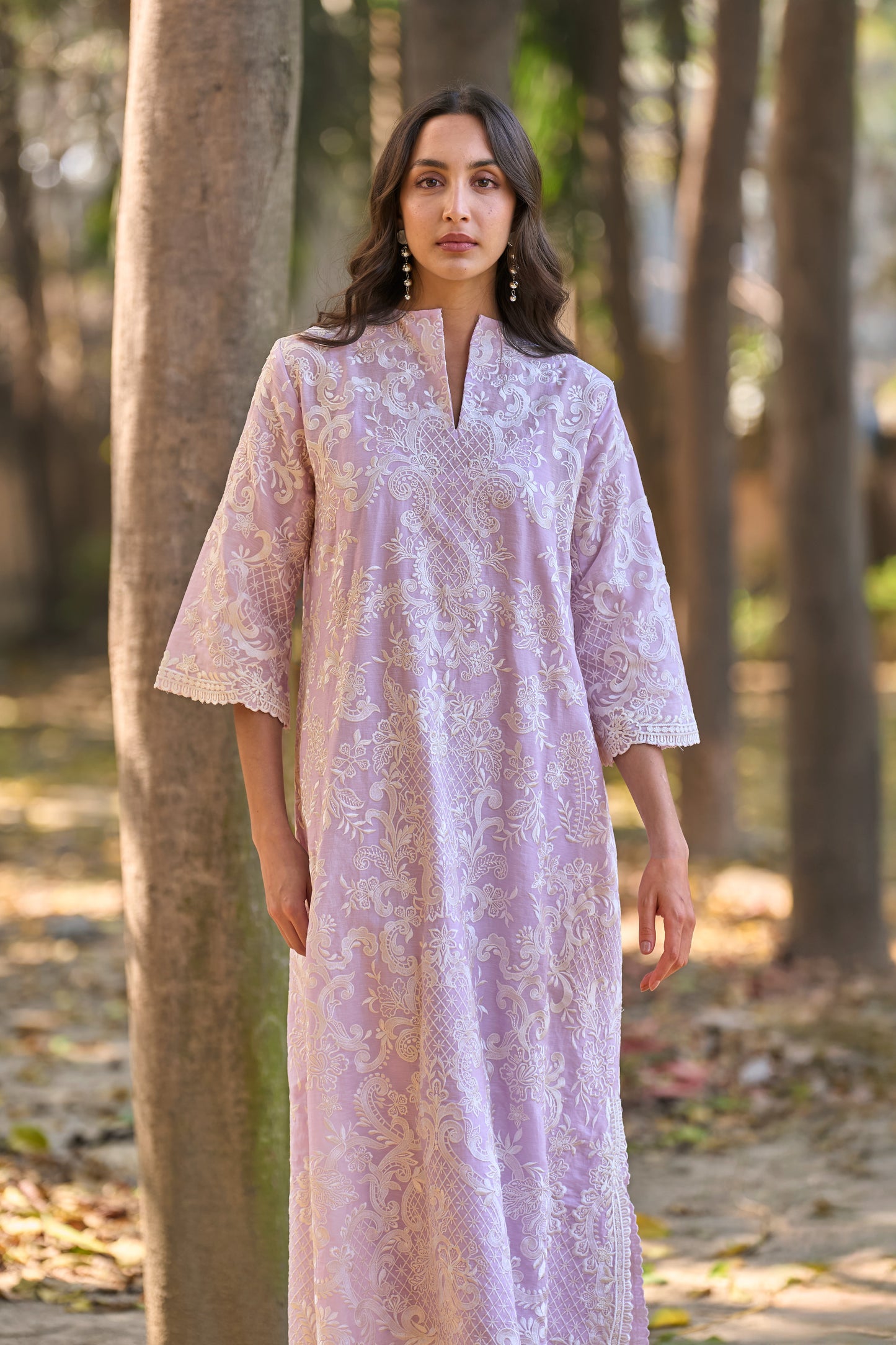 BAROQUE EMBROIDERED DRESS