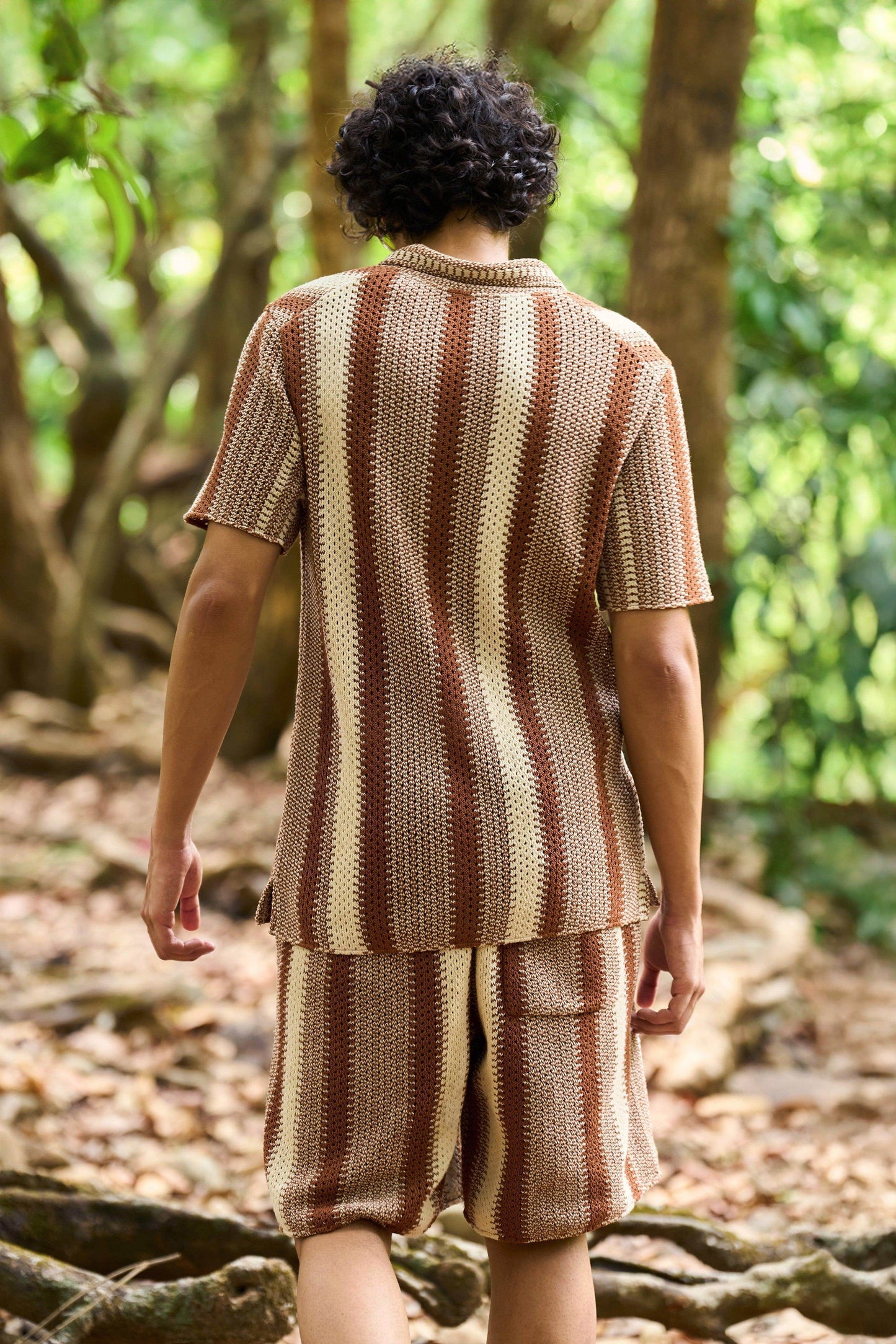 STRIPE LACE SHORTS SET - dash and dot