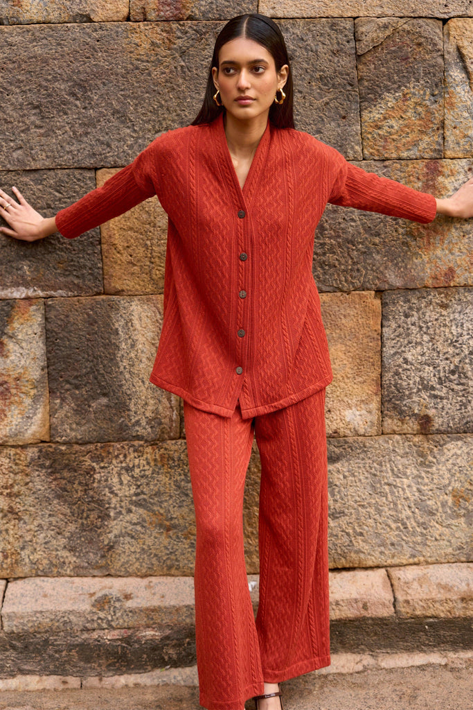 RUST KNIT TOP - dash and dot dash and dot