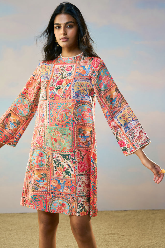ORNAMENTAL PRINT DRESS dash and dot