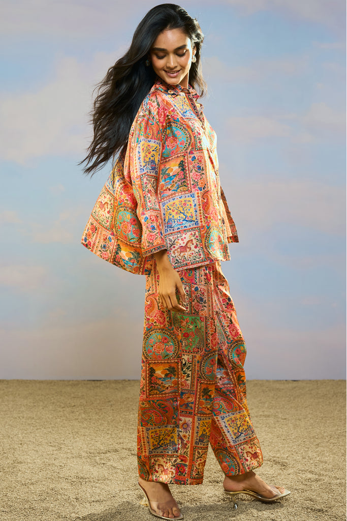 ORNAMENTAL PRINT SHIRT dash and dot