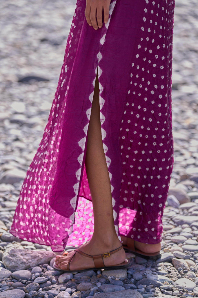 SINGLE SLEEVE BANDHANI DRESS - dash and dot dash and dot