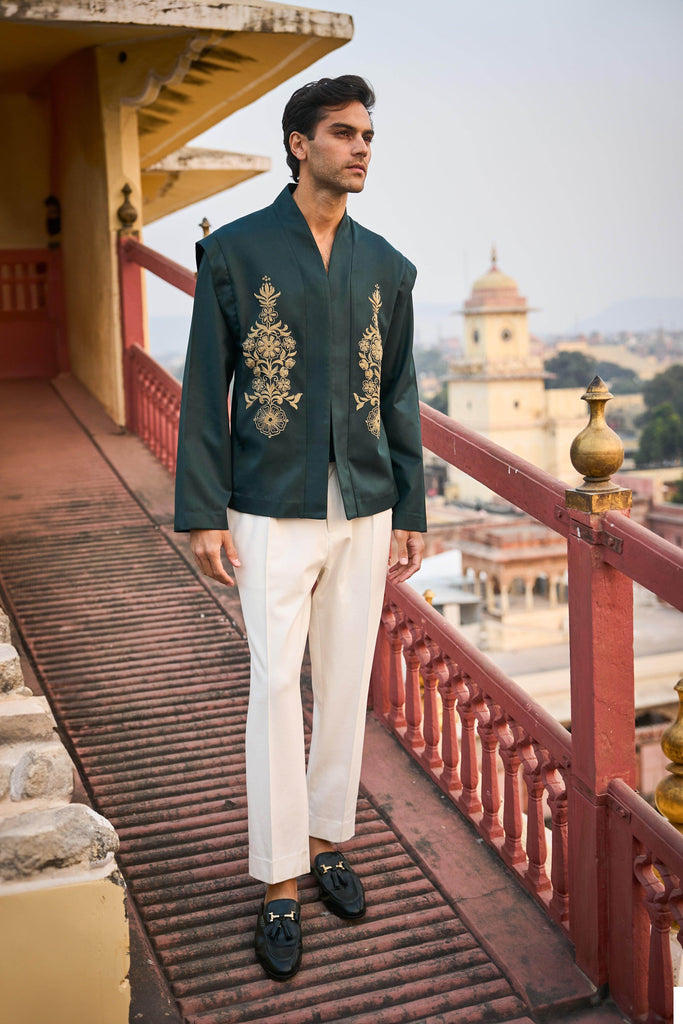 STRUCTURED EMBROIDERED SHIRT - dash and dot dash and dot