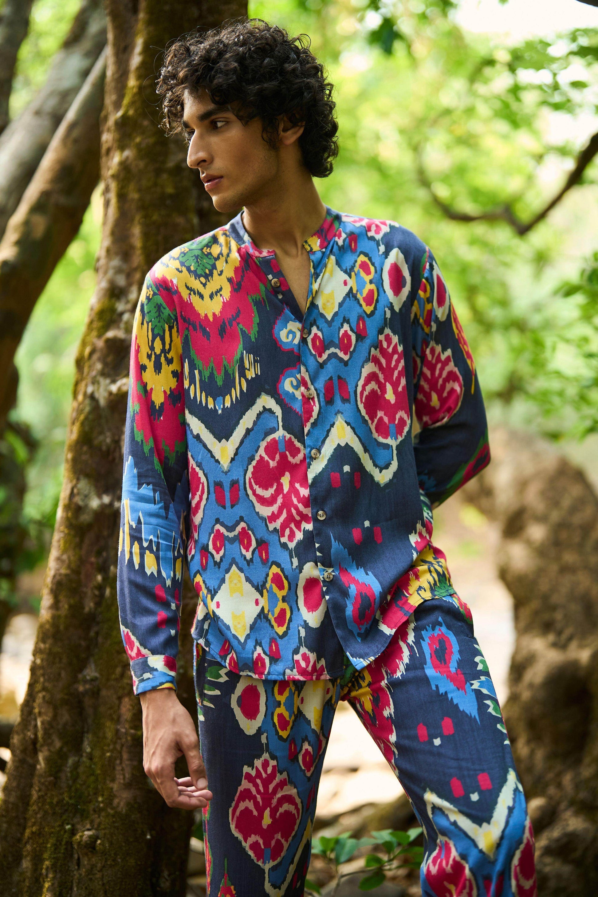 IKAT PRINTED PANT SET - dash and dot