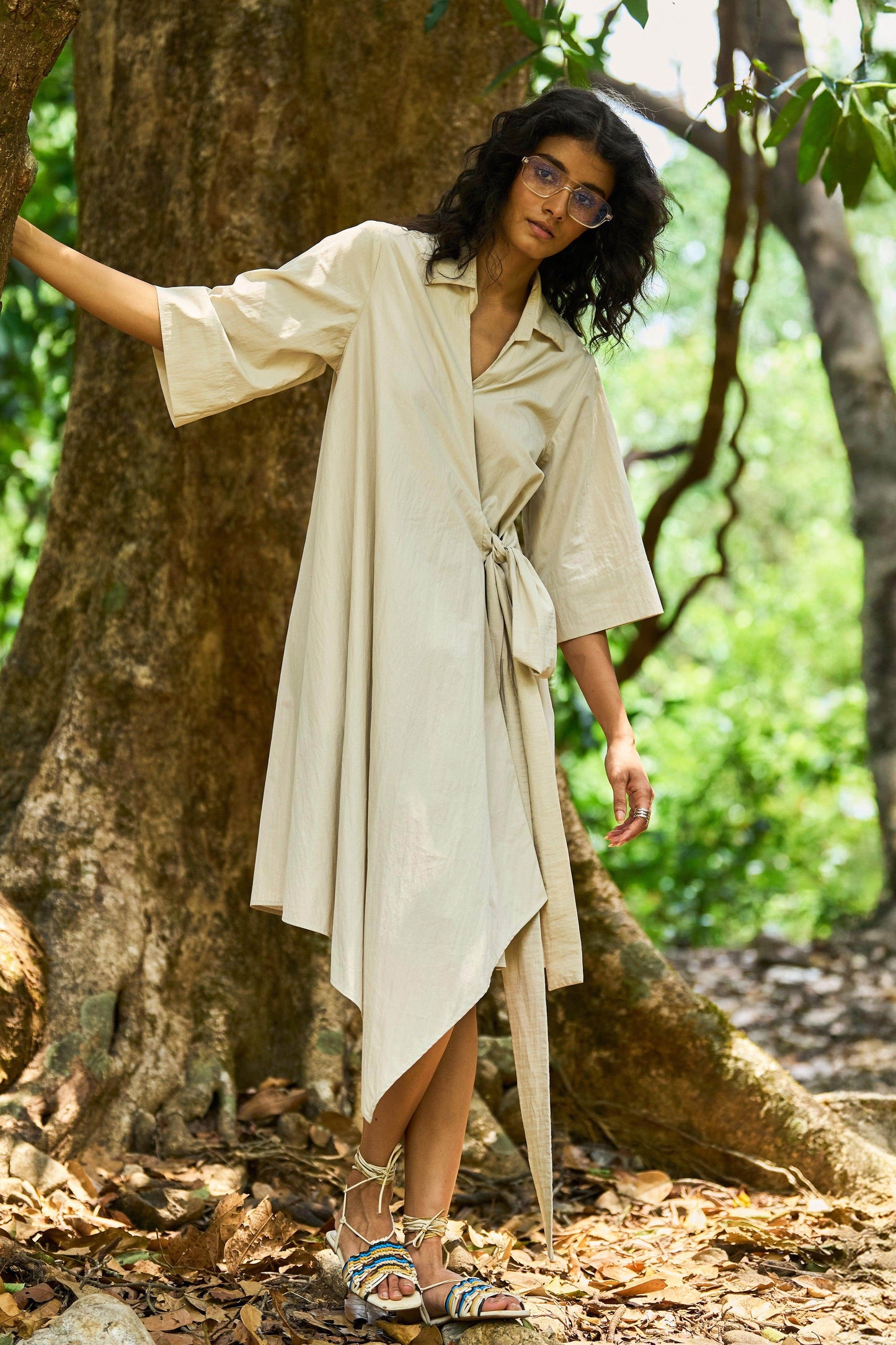 HIGH/LOW SHIRT DRESS - dash and dot