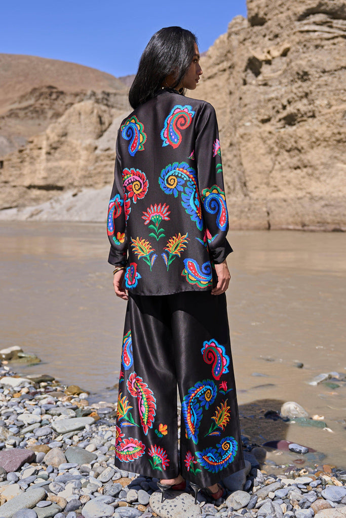 MULTICOLOUR PAISLEY PANT - dash and dot dash and dot