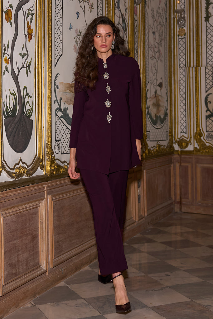 CRYSTAL BUTTON SUIT dash and dot