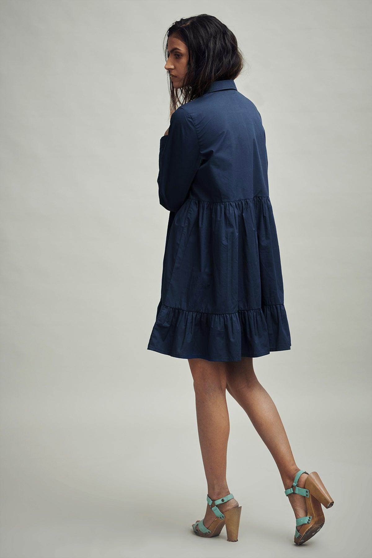 TIERED POPLIN MINI - dash and dot