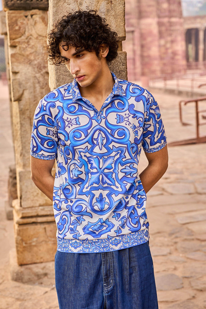 CERAMIC PRINT POLO - dash and dot dash and dot