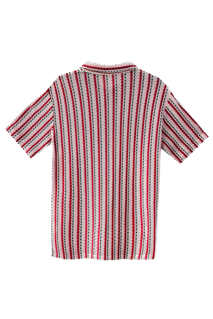 POINTELLE HALF SLEEVE SHIRT - dash and dot dash and dot