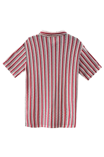 POINTELLE HALF SLEEVE SHIRT - dash and dot