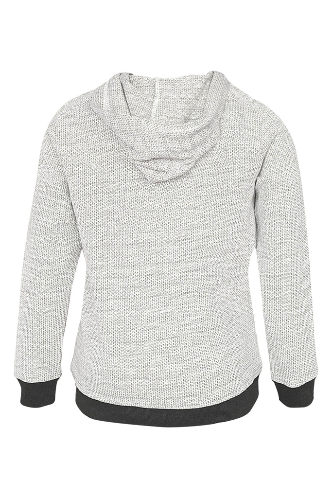 SLANT ZIP HOODIE - dash and dot dash and dot