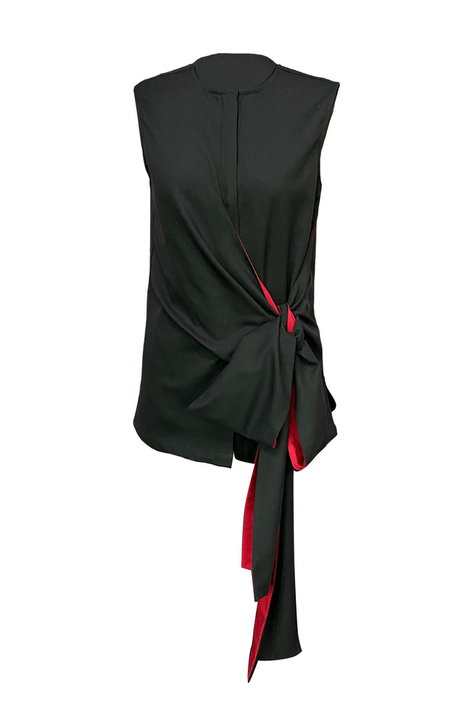 SIDE TIE SLEEVELESS PANT SUIT - dash and dot dash and dot