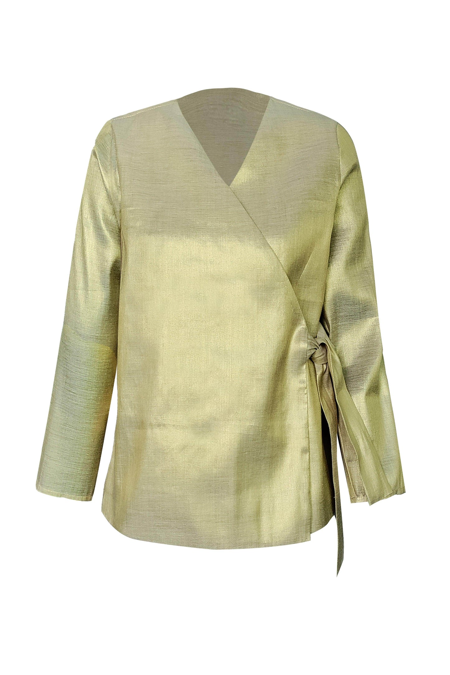 SHIMMER WRAP TOP - dash and dot