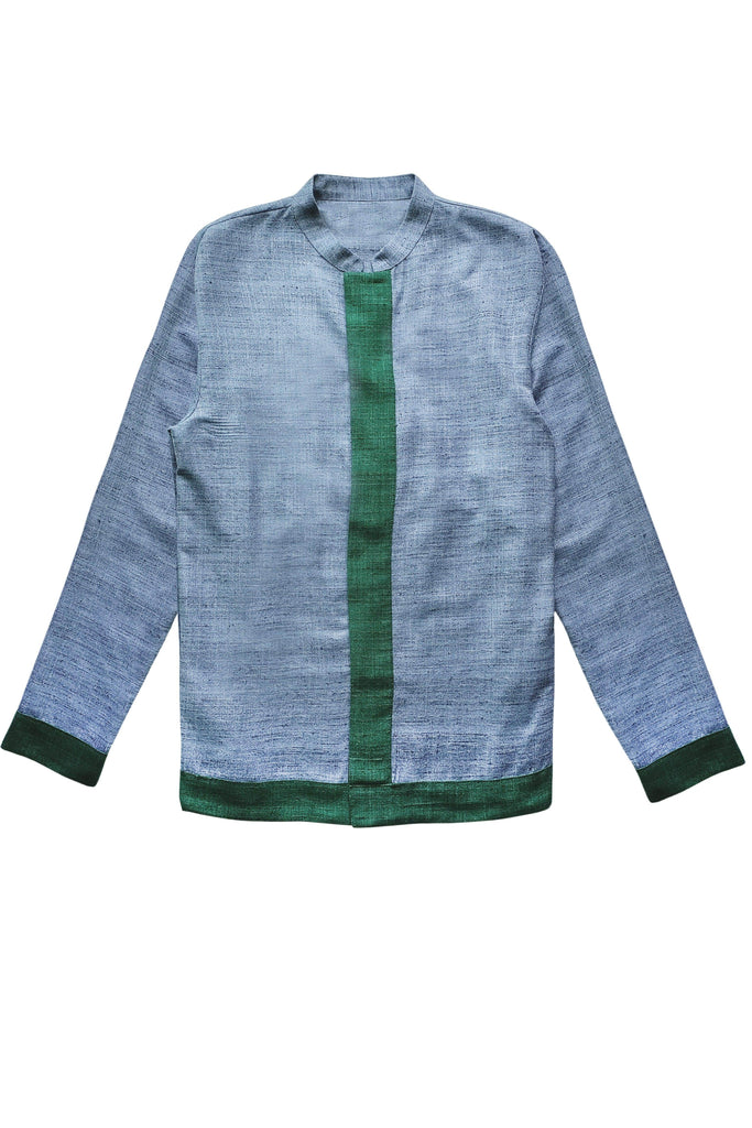 CONTRAST PANEL SHIRT - dash and dot dash and dot