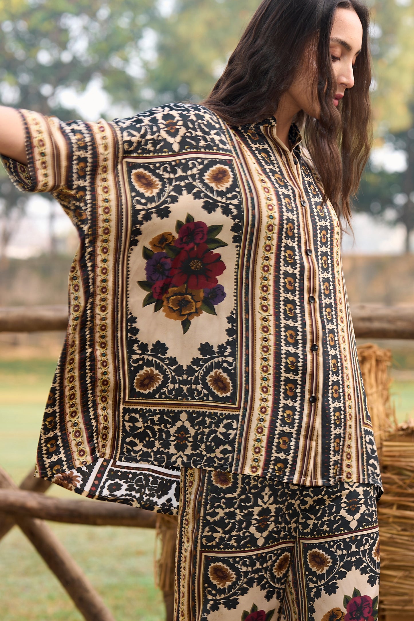 BAROQUE PRINTED BOXY SHIRT