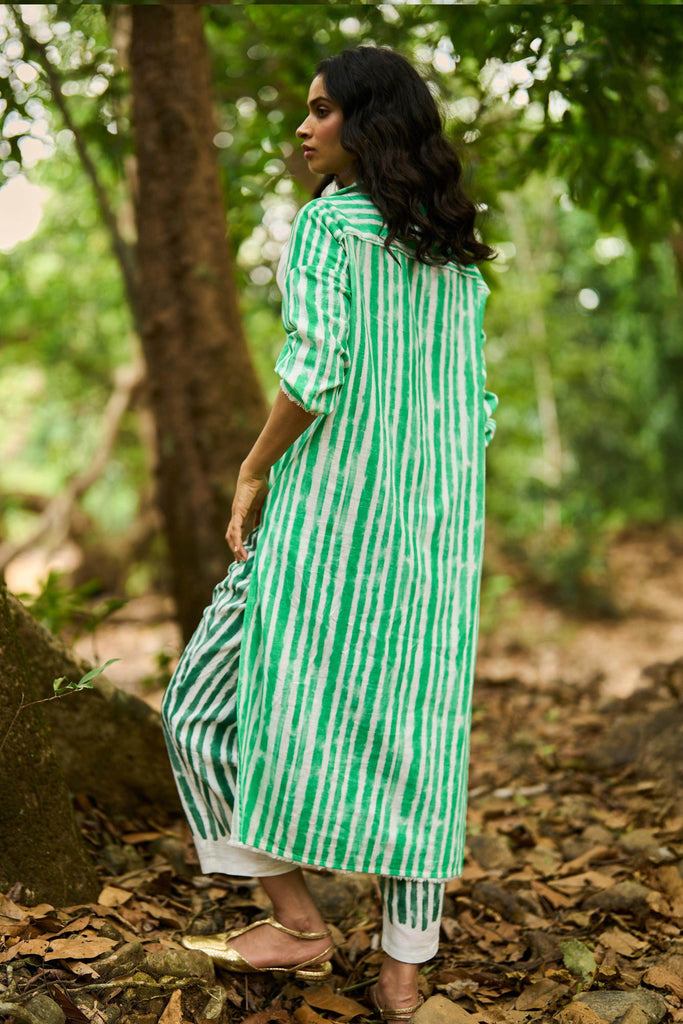 BRUSHTSTROKE DRAPED & PLEATED PANT - dash and dot dash and dot