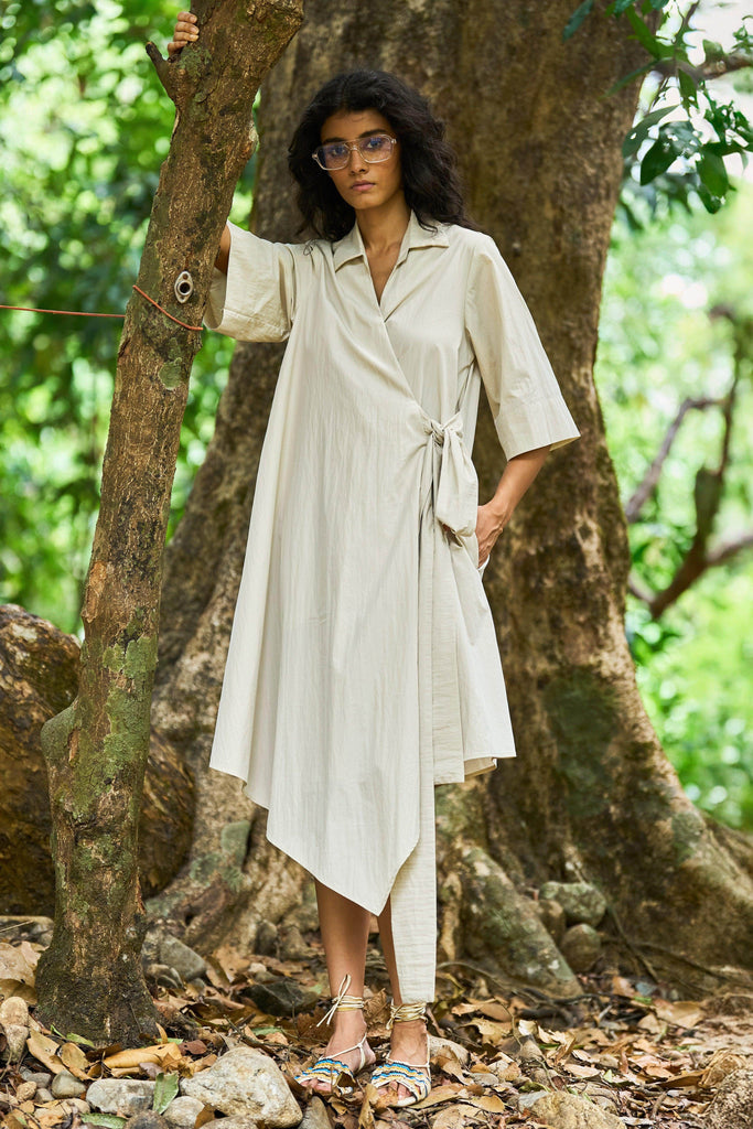 HIGH/LOW SHIRT DRESS - dash and dot dash and dot