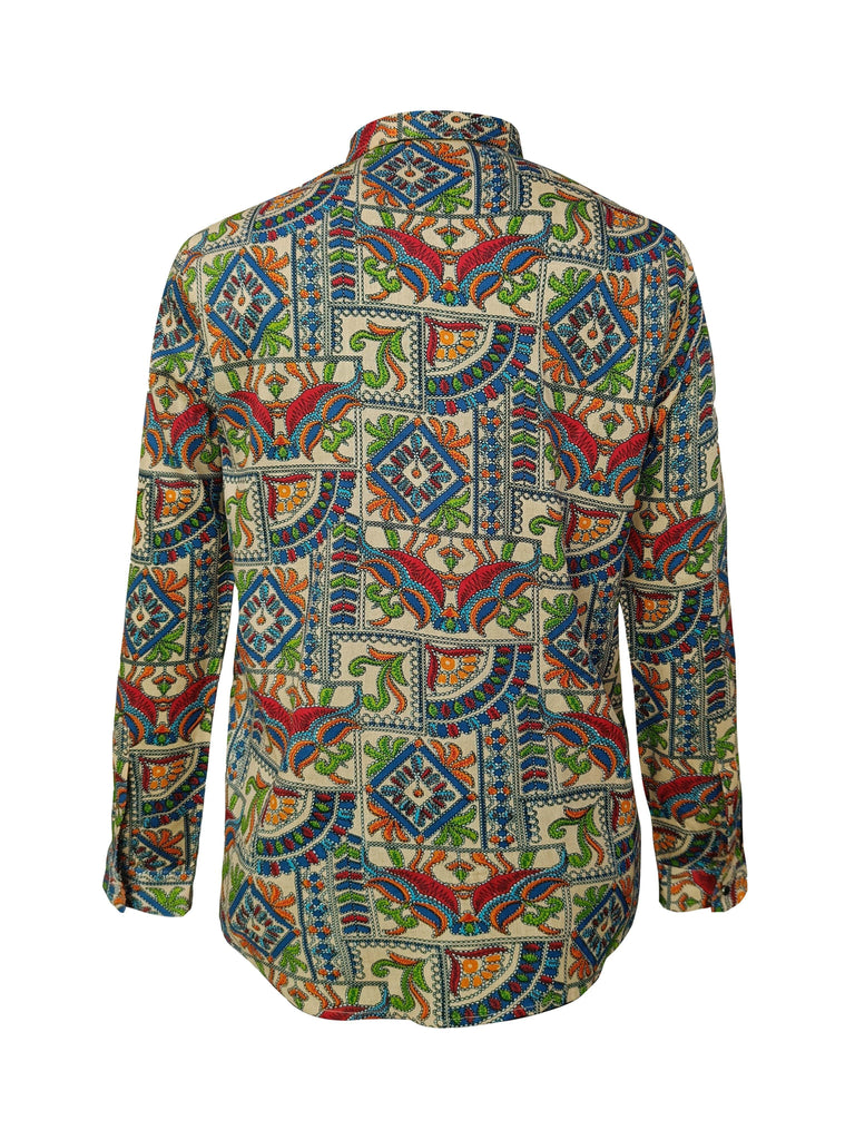 KALAMKARI PRINTED SHIRT - dash and dot dash and dot