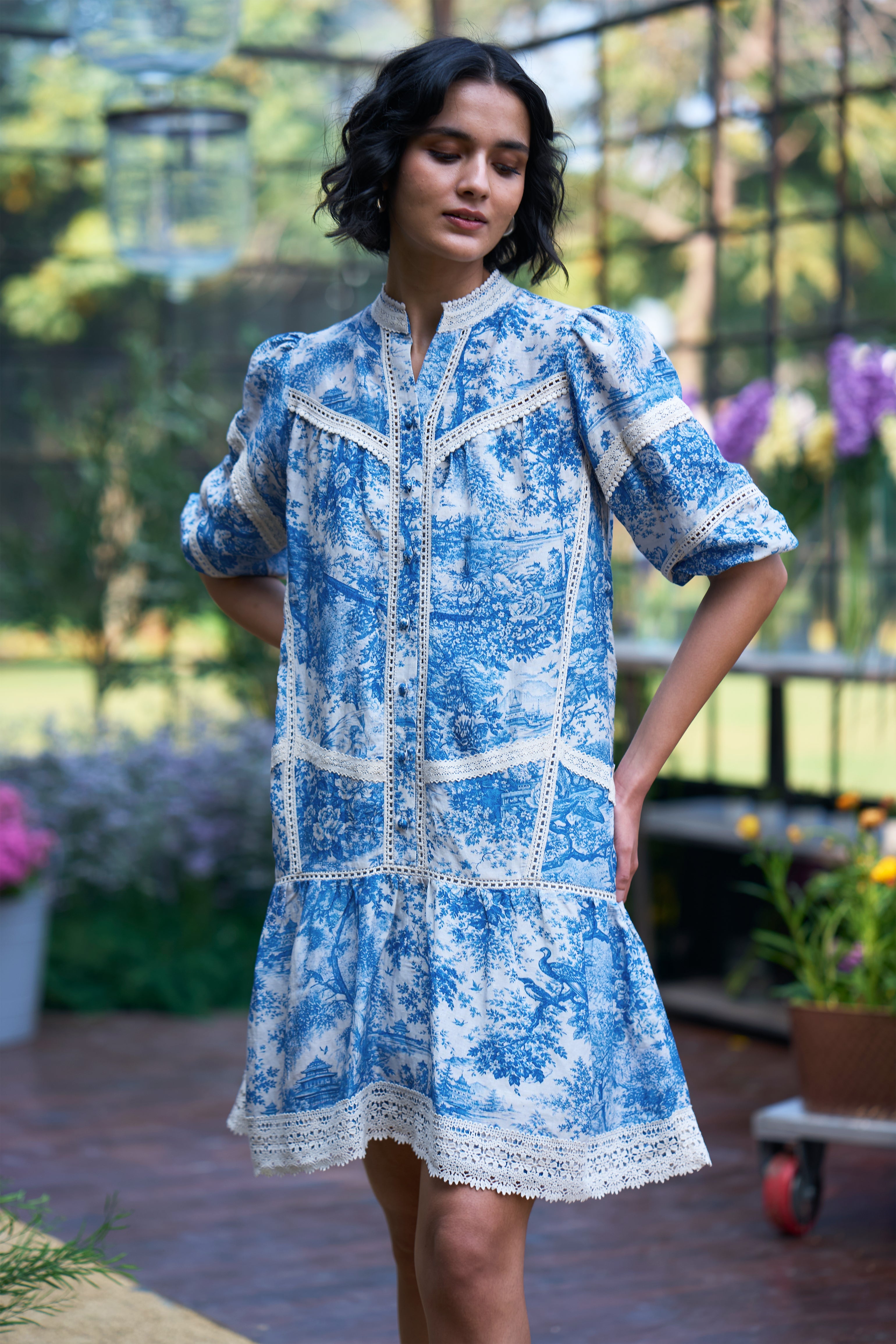 Dash and Dot - TOILE & LACE TIERED MINI | Online Store dash and dot Dash and Dot - TOILE & LACE TIERED MINI | Online Store dash and dot