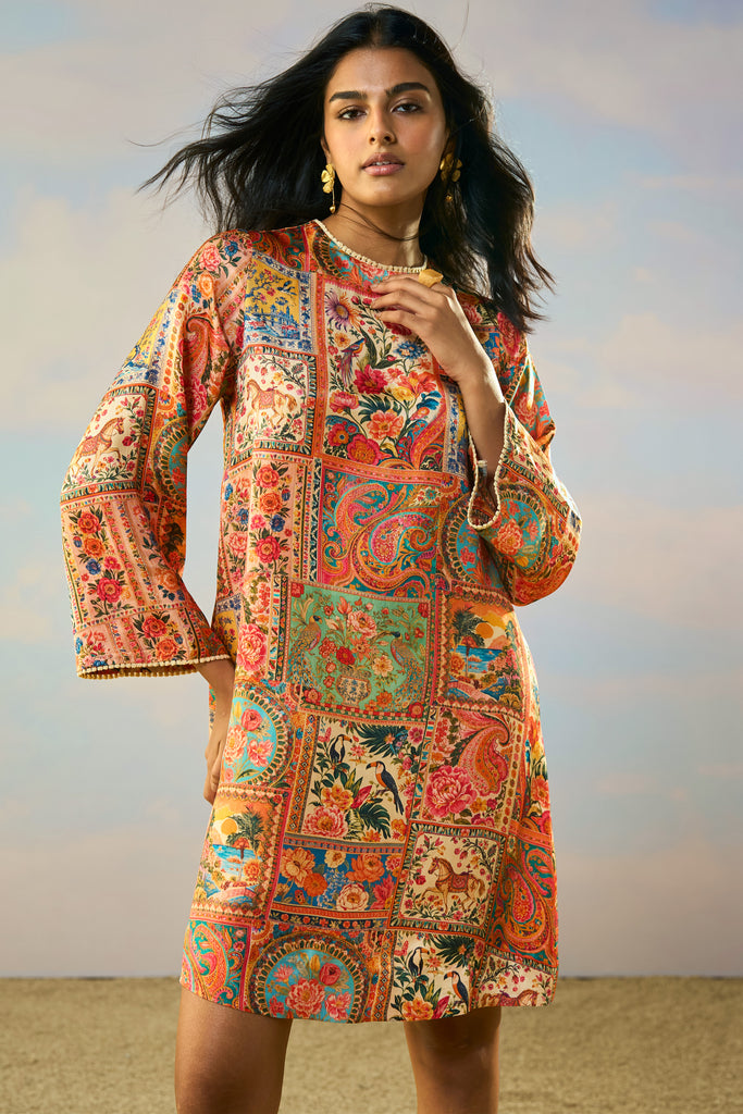 ORNAMENTAL PRINT DRESS dash and dot