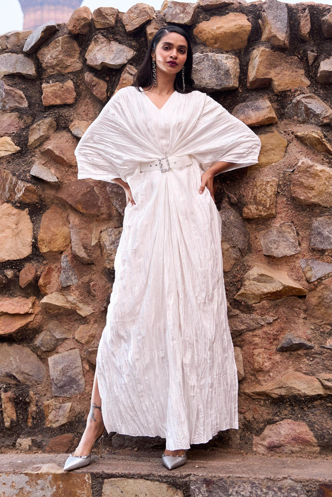 CRUSHED IVORY KAFTAN - dash and dot dash and dot