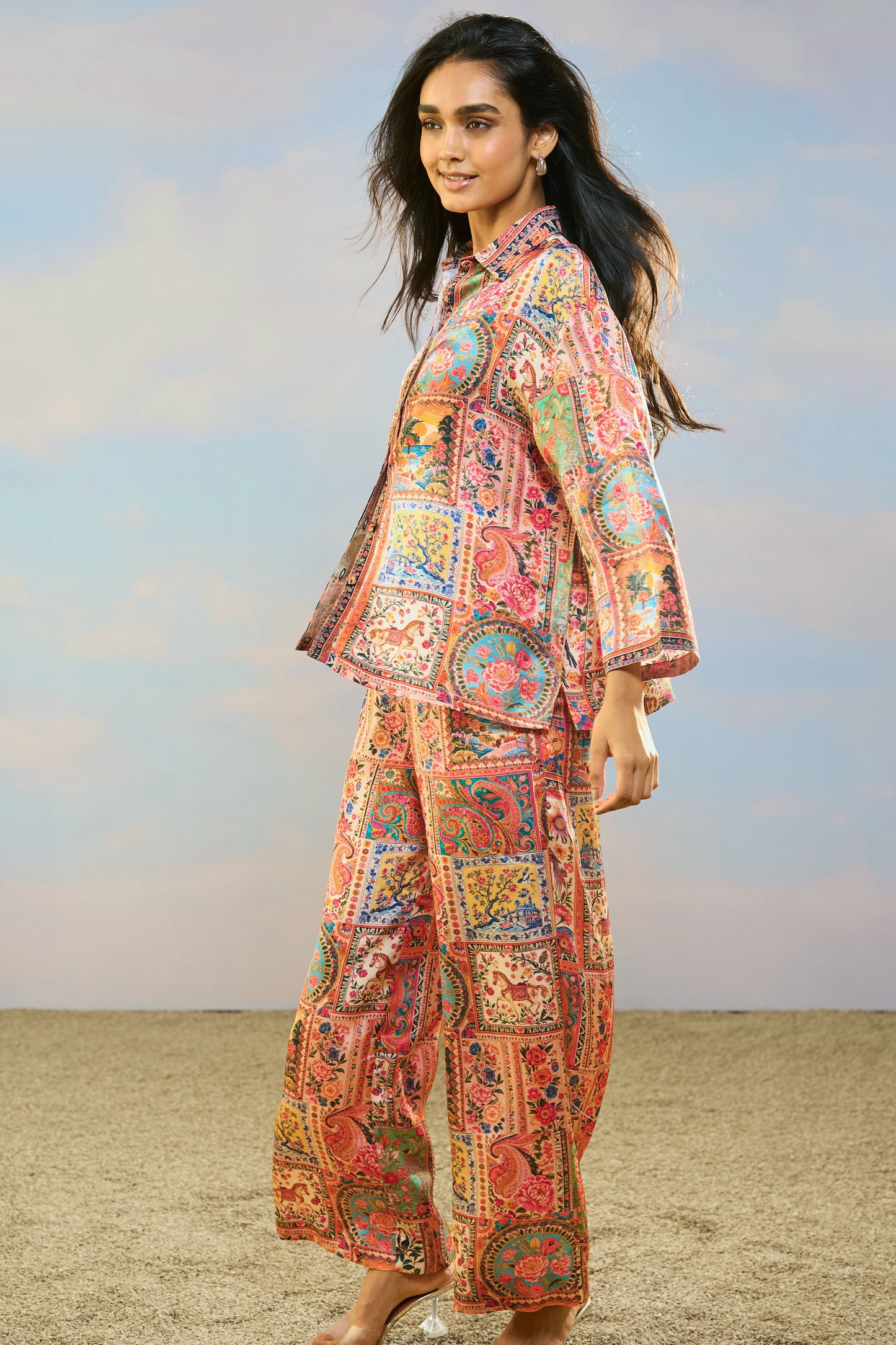 ORNAMENTAL PRINT SHIRT & PANT SET
