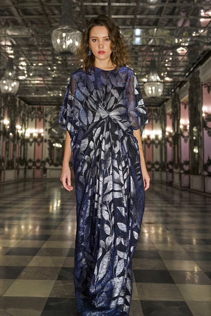 DRAPED AND PLEATED KAFTAN dash and dot