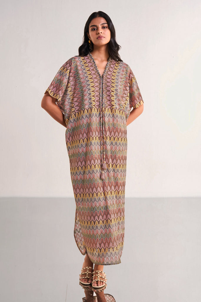 MULTICOLOUR CROCHET KNIT MAXI dash and dot