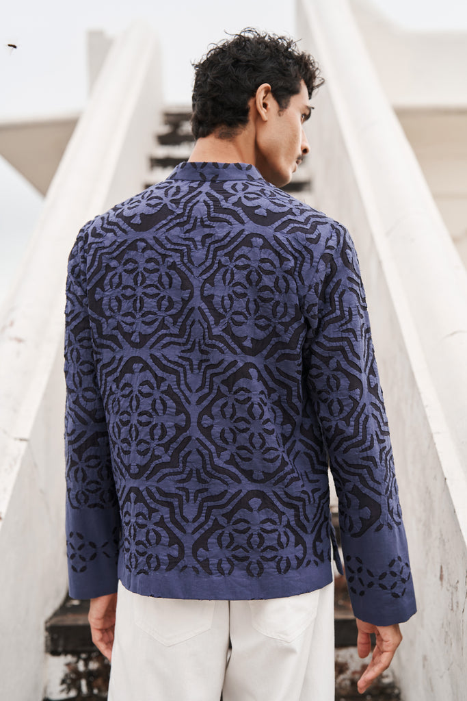 CUTWORK APPLIQUÉ POPOVER SHIRT dash and dot