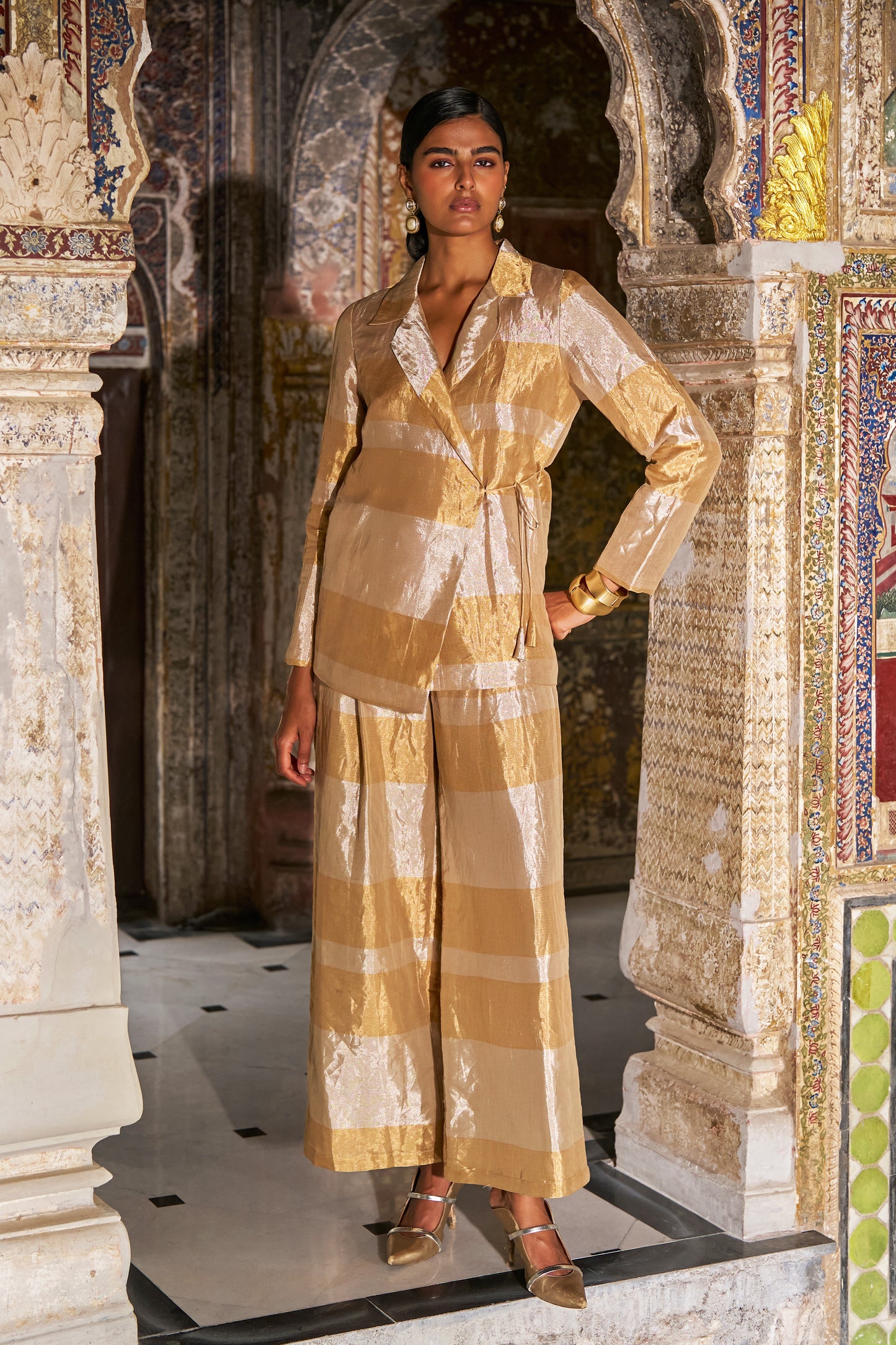 BENARES TISSUE PANT SET