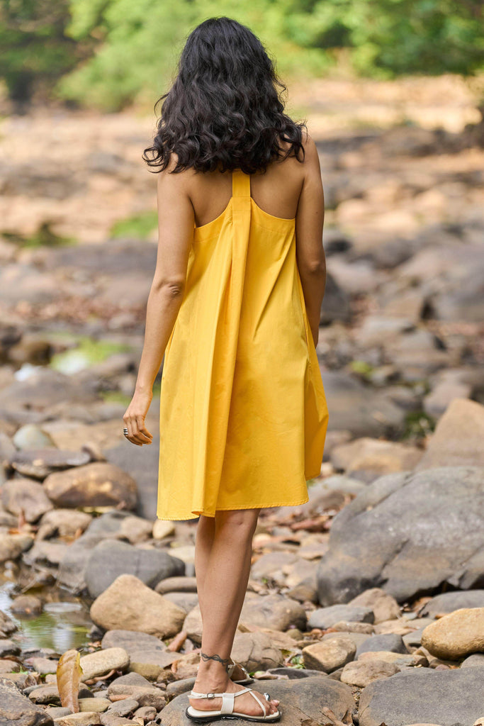 HALTER MINI SHIRT DRESS - dash and dot dash and dot