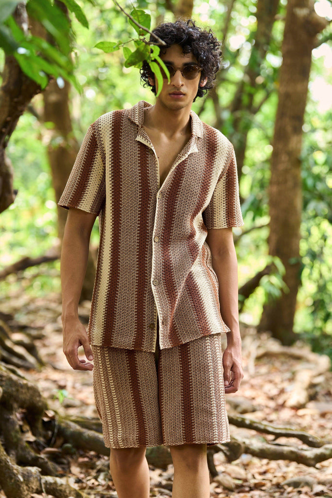 STRIPE LACE SHORTS SET - dash and dot dash and dot