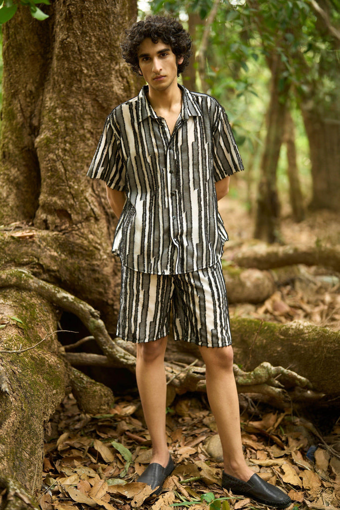 TEXTURED STRIPE SET - dash and dot dash and dot