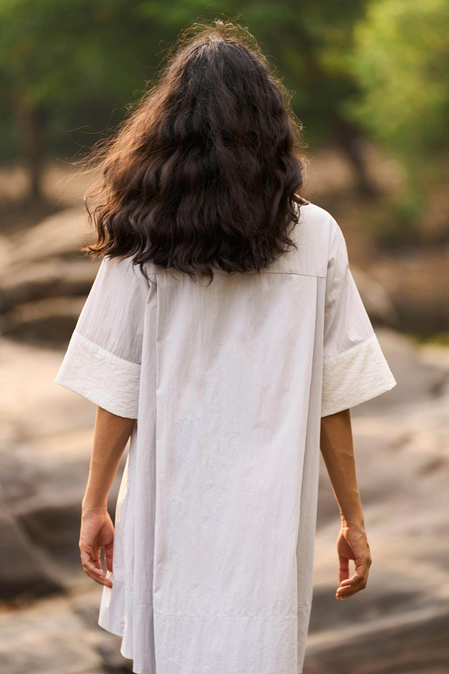 COLOUR BLOCKED MINI SHIRT DRESS - dash and dot