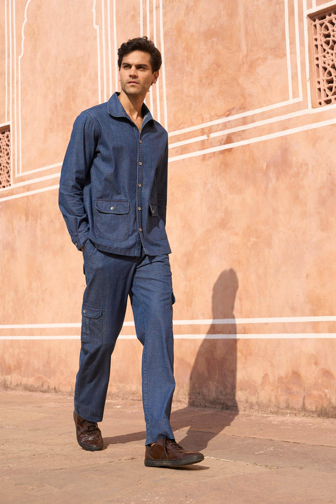 DENIM SHIRT - dash and dot dash and dot