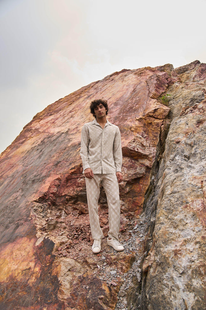 TILE PRINT SET - dash and dot dash and dot