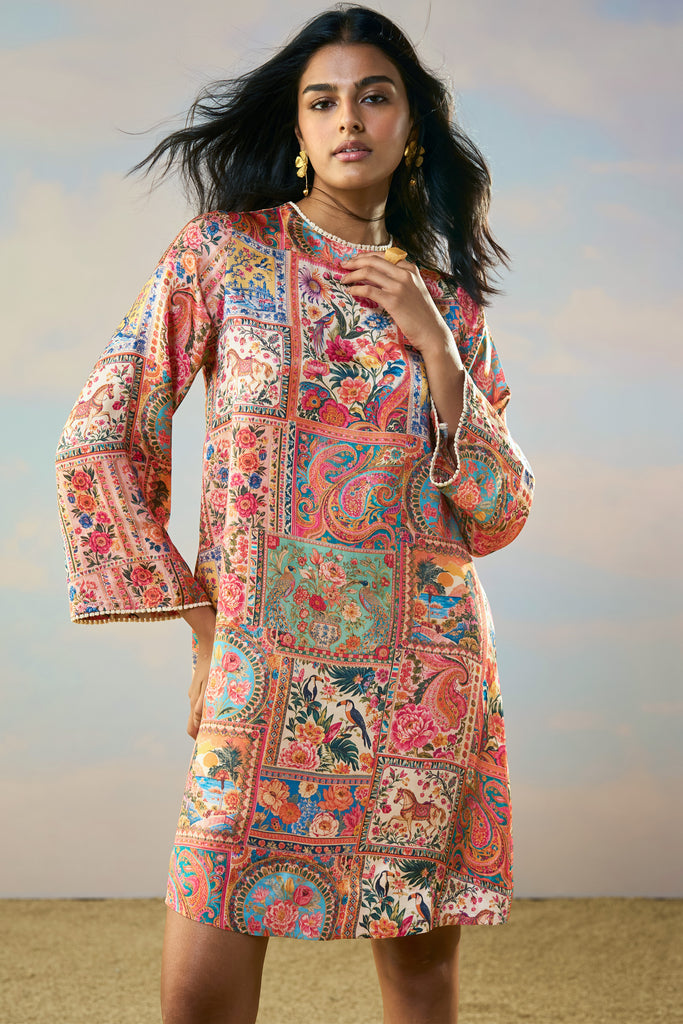 ORNAMENTAL PRINT DRESS dash and dot
