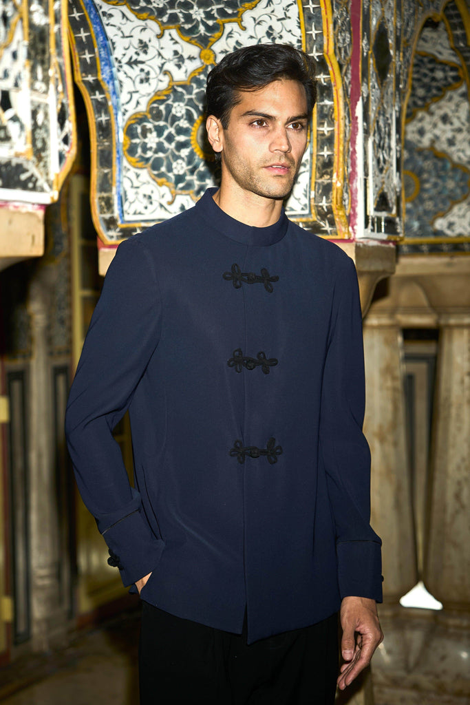 CONTRAST KNOT BUTTON SUIT - dash and dot dash and dot