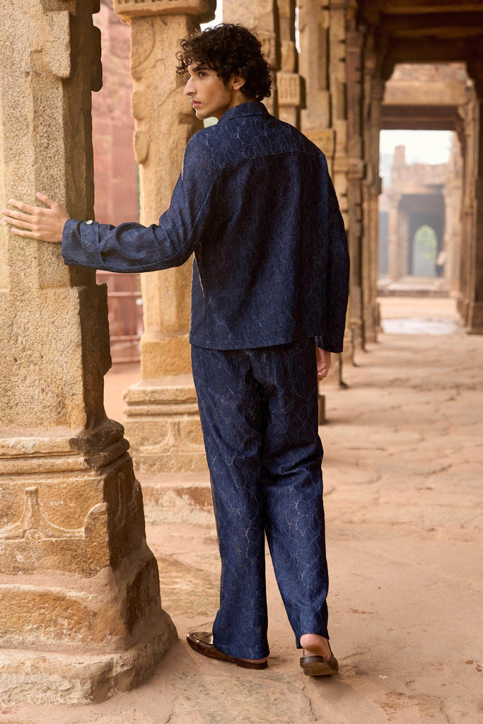 DENIM PATTERNED SET - dash and dot dash and dot