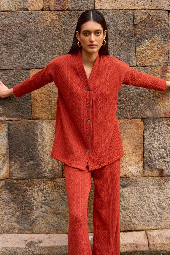 RUST KNIT TOP - dash and dot dash and dot