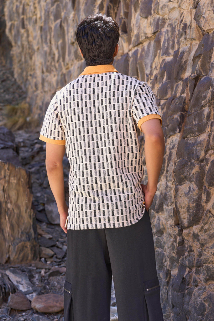 JACQUARD POLO - dash and dot dash and dot