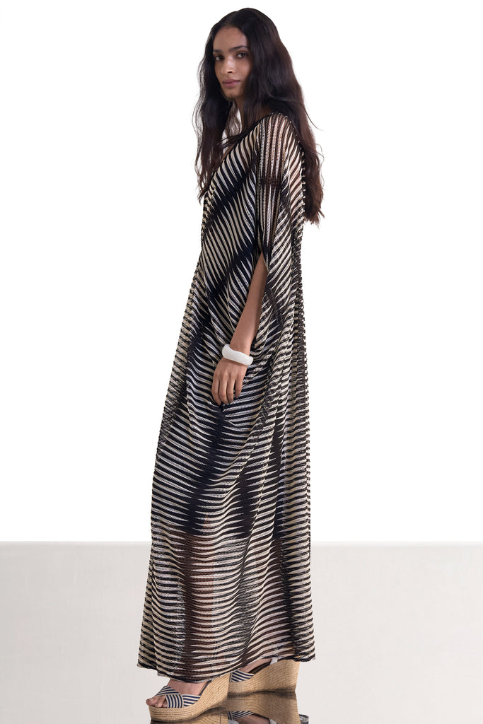 MONOCHROME KNITTED KAFTAN dash and dot